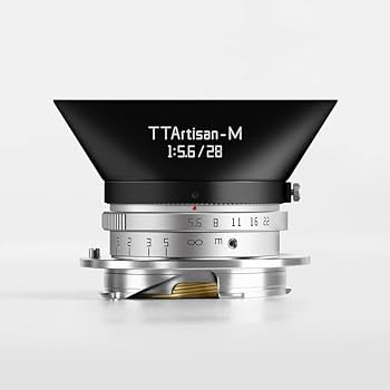 Amazon | TTArtisan 28mm F5.6 Mマウント ライカM シルバー レンズ 銘