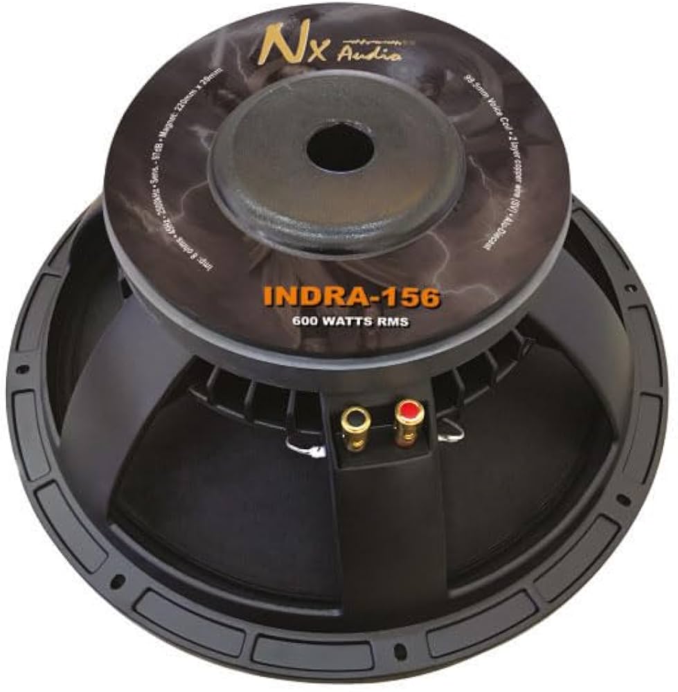 Nx Audio Indra-156 Professional 15-Inch Passive Speaker, 600W RMS