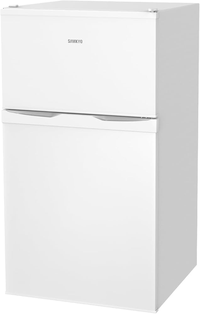 Amazon | SAMKYO 冷蔵庫 95L 小型 2ドア 家庭用 耐熱天板 コンパクト