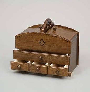 Amazon.co.jp: ウッドギャラリー樹 Alice ソーイングボックス 日本製