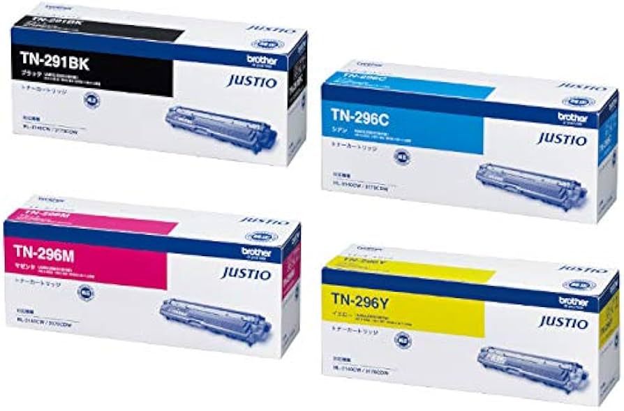 Amazon.co.jp: ブラザー トナーカートリッジTN-291BK/TN-296CMY 4色