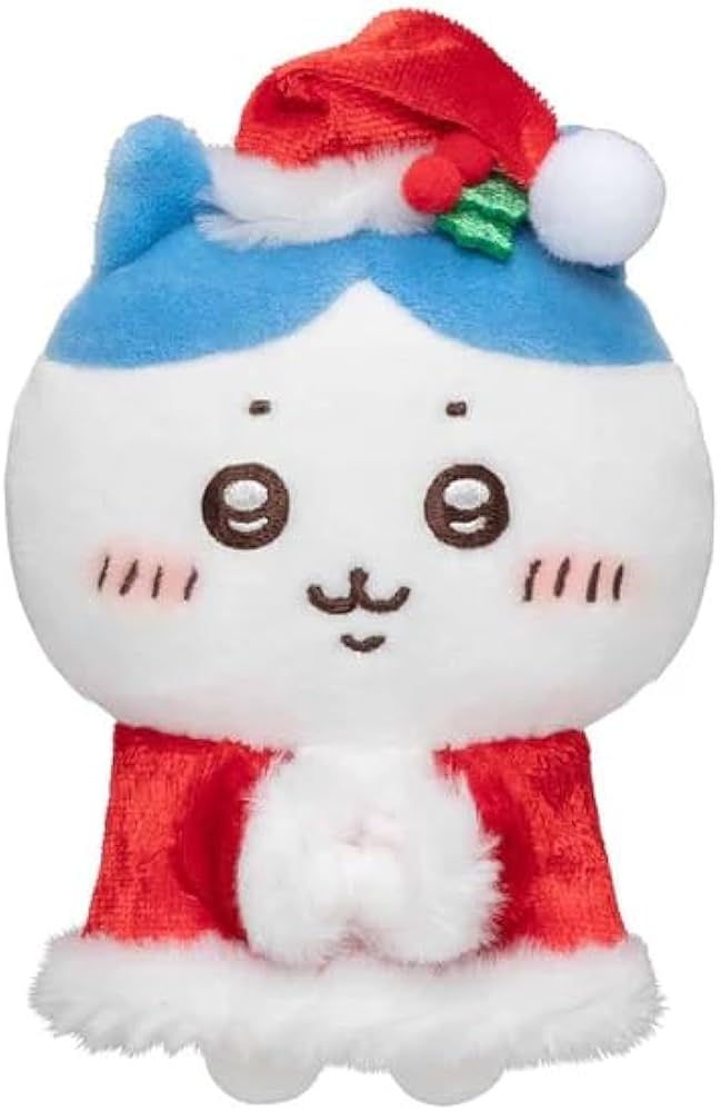 Amazon | ちいかわ サンタさんだ！持ちますマスコット ぬいぐるみ