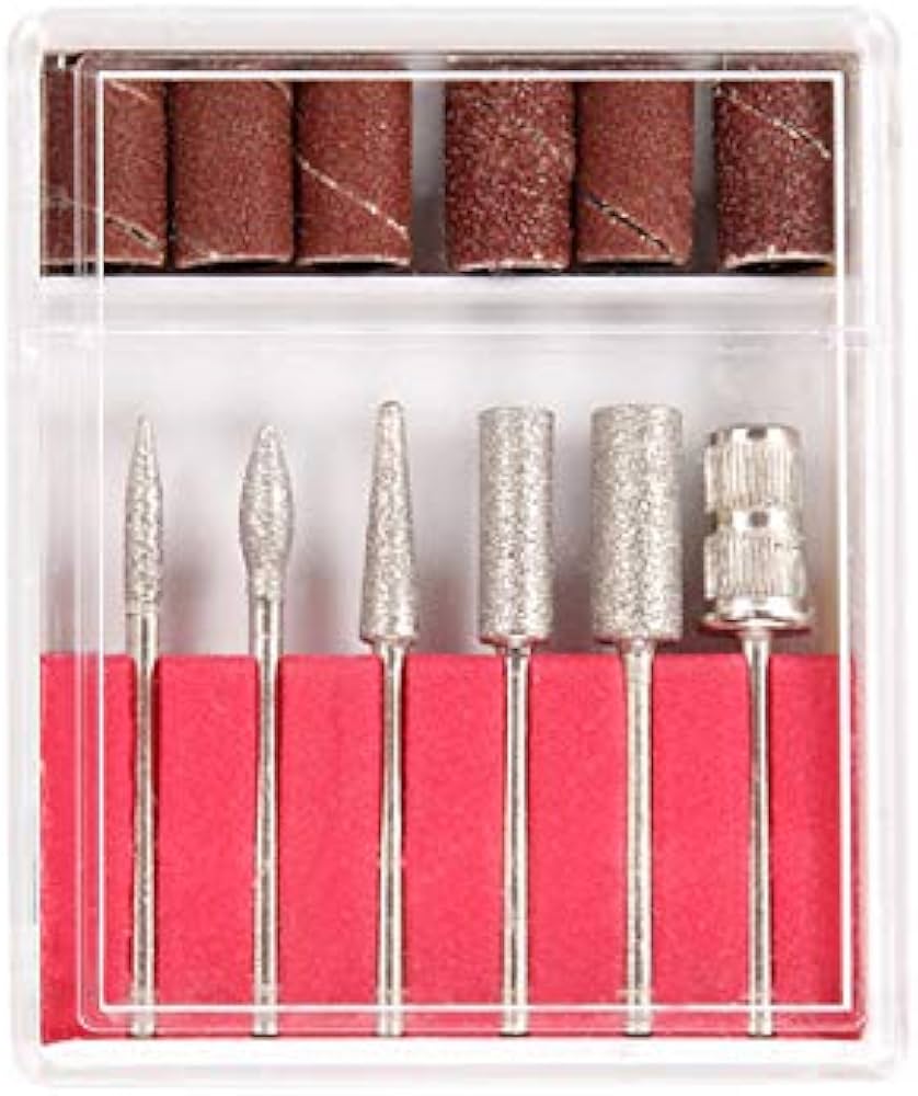 Amazon.co.jp: ビットセット オフに使える6本セット Nail Drill bit