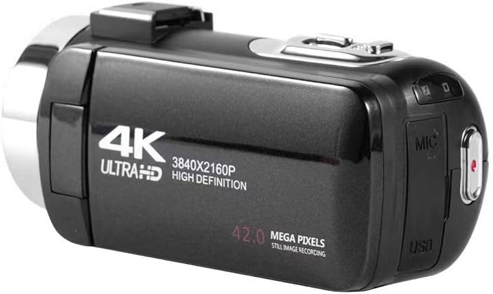 Amazon | Shulala ビデオカメラ 901A-BS 4K ビデオ録画 写真撮影4200万