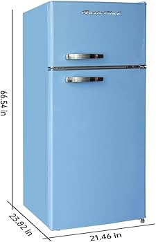 Amazon.com: ARCTIC CHEF RFR1055-BLUE, Retro 2 Door Apartment Size