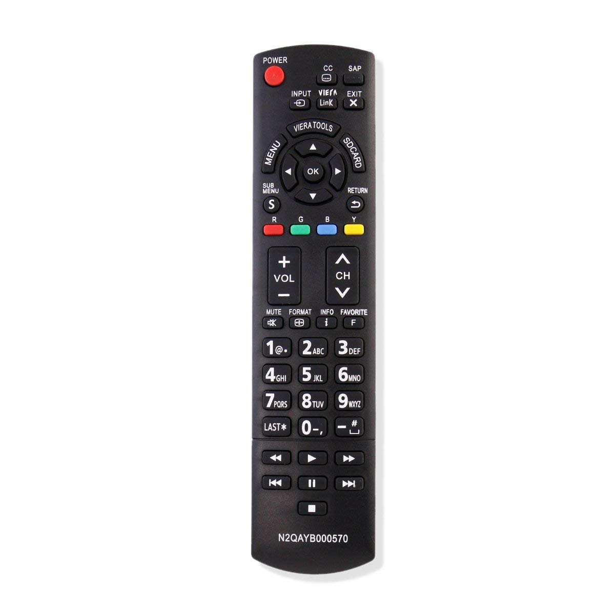 Amazon.com: New N2QAYB000570 Remote Replaced for Panasonic