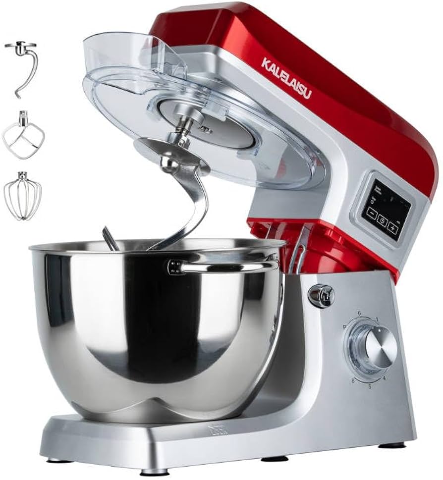 Amazon | KALELAISU スタンドミキサー 8L大容量ボウル 7段階変速 99分