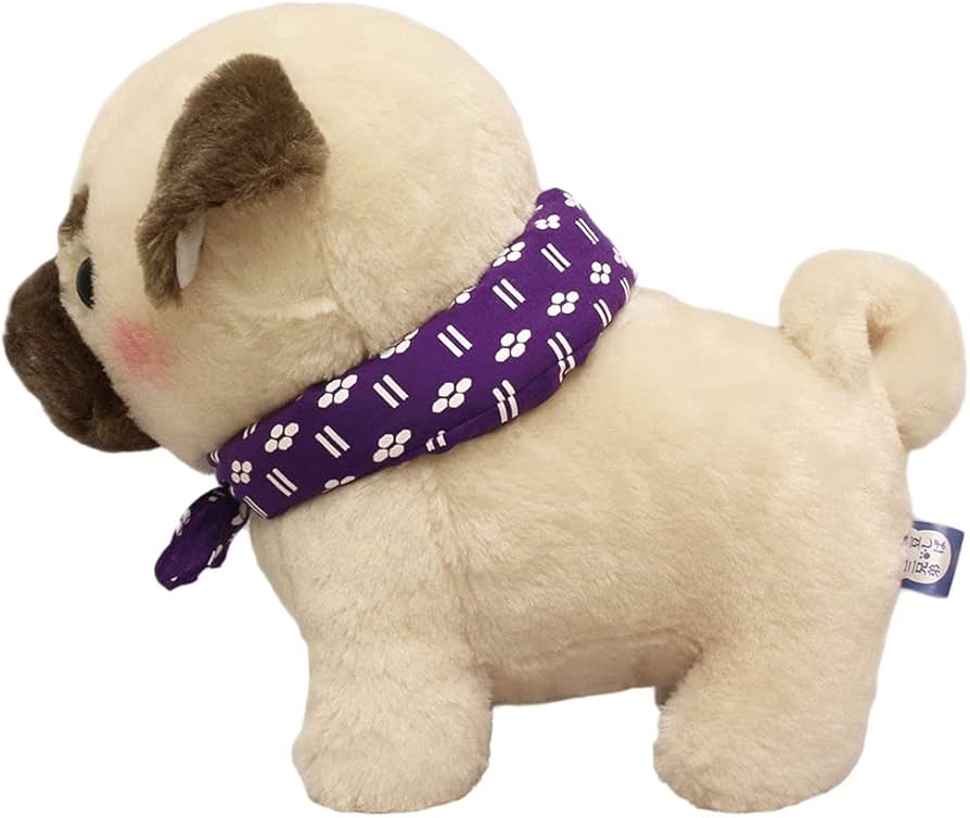 Amazon.co.jp: アミュファン 豆しば三兄弟BIGぬいぐるみ パグ兵衛