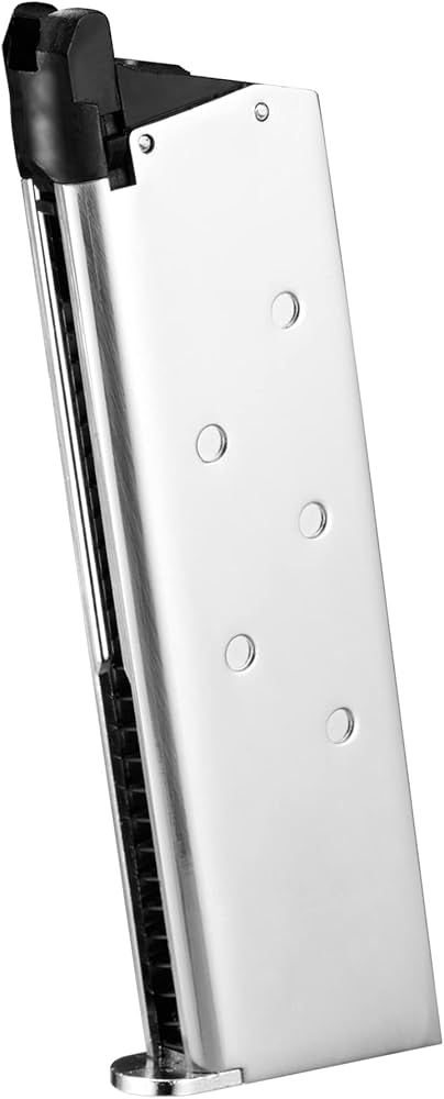 Amazon | 東京マルイ ガバメント用クロームステンレスマガジン ガス