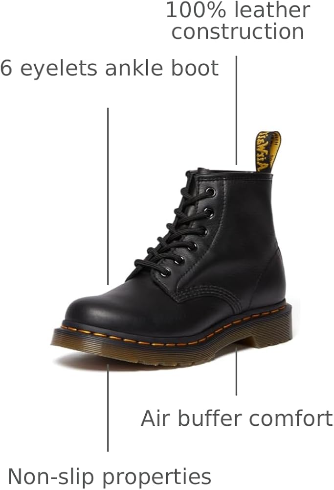 Amazon.com | Dr. Martens Unisex 101 Fashion Boot, Black Virginia