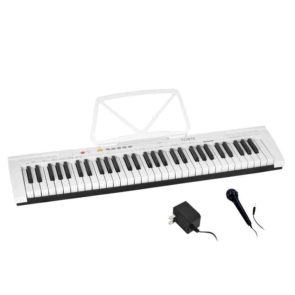 Amazon.co.jp: TORTE トルテ 電子キーボード 61鍵盤 日本語表記 300