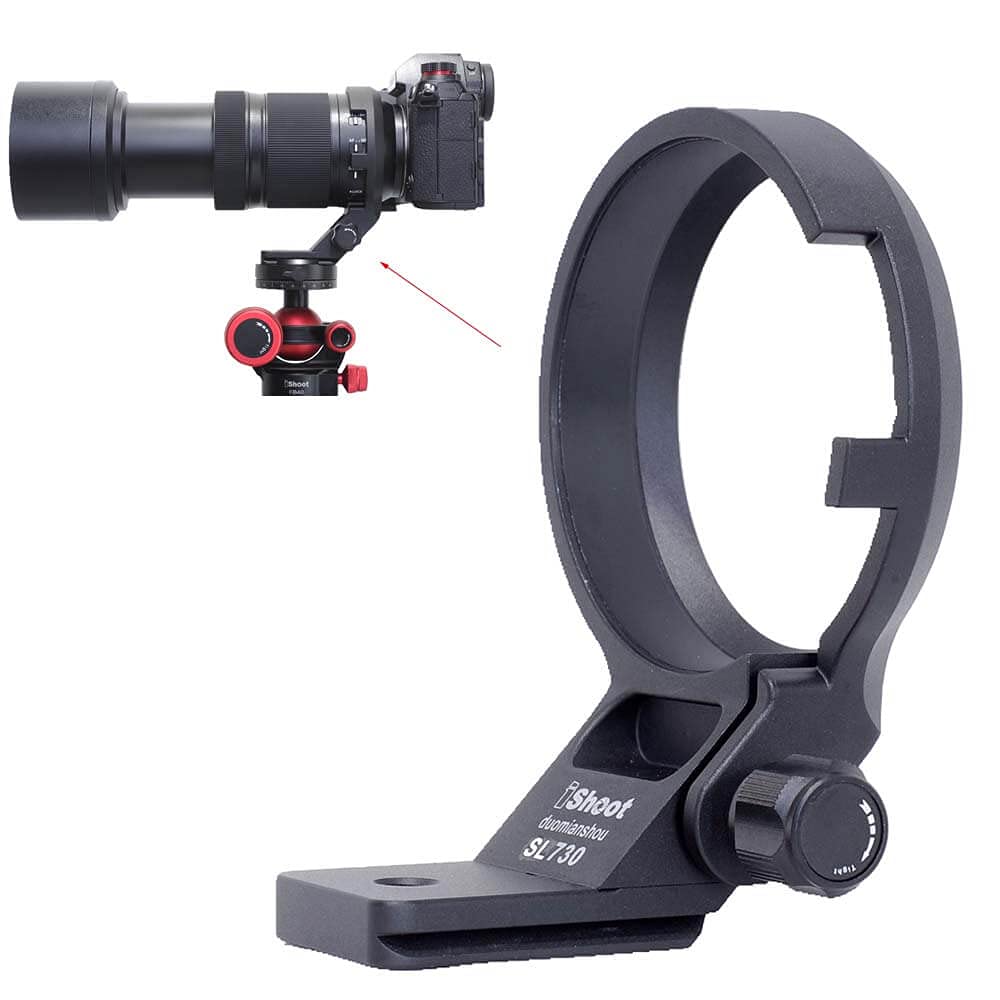 Amazon | iShoot金属レンズサポート襟、レンズブラケット襟、三脚