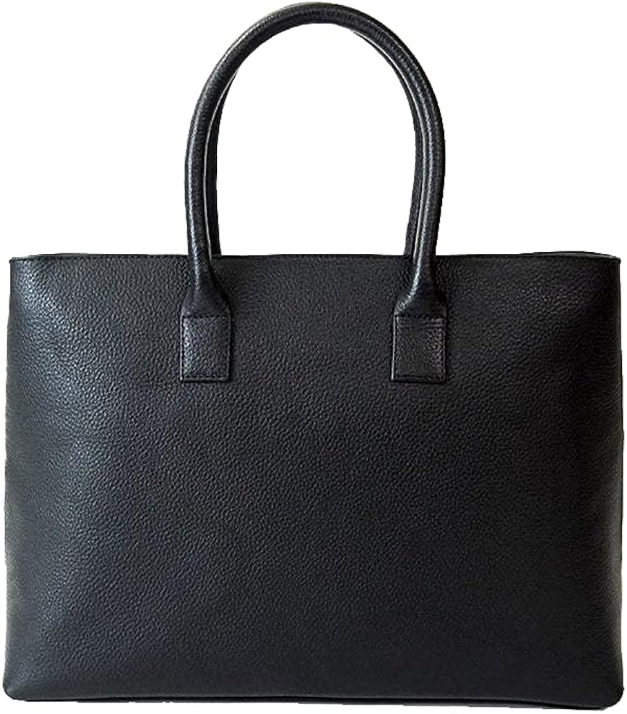 Amazon.co.jp: [HushTug] レザー ビジネスバッグ 「 シンプル な