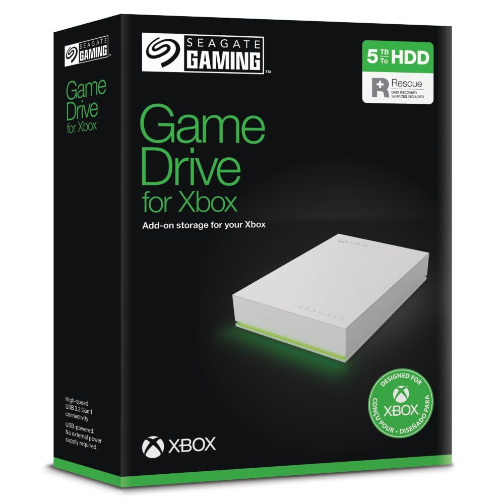 Amazon.com: Seagate Game Drive voor Xbox 5TB, Externe harde schijf