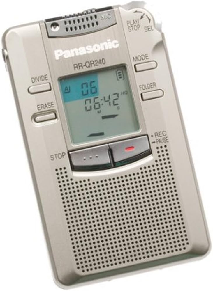 Panasonic RR-QR240 Tapeless Digital Audio Recorder : Amazon.com.au