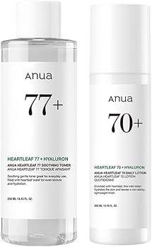 Amazon.co.jp: ANUA(アヌア)ドクダミスージング2STEPセット(化粧水＋