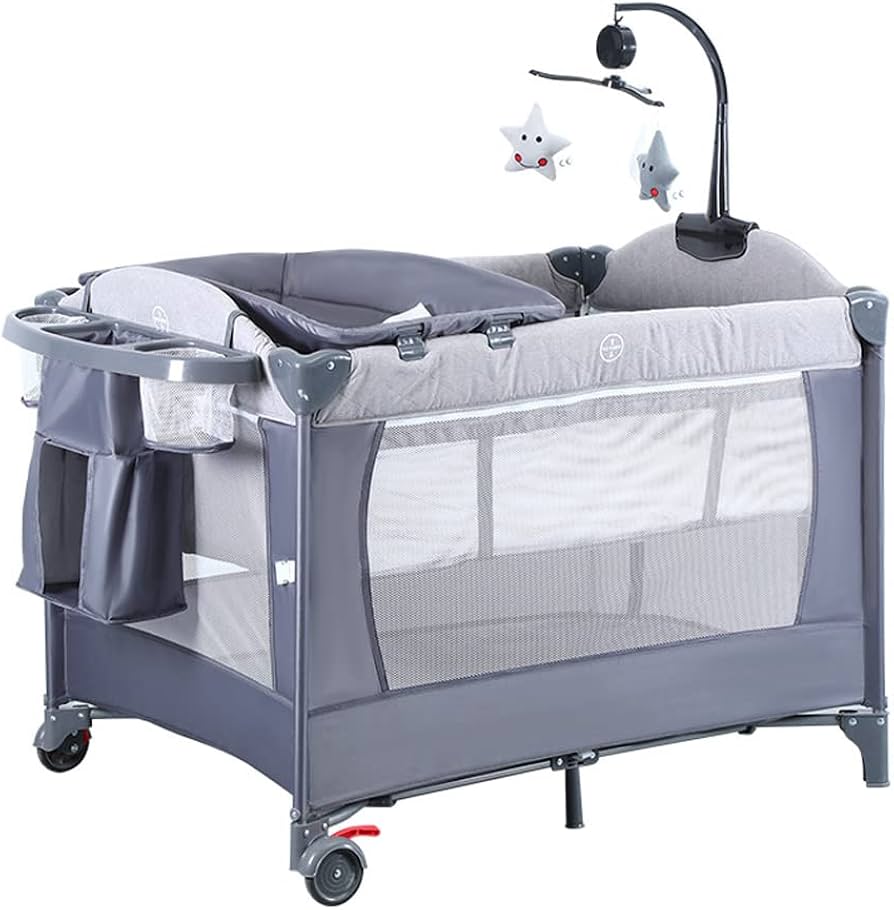Amazon.co.jp: Wondc ベビーベッド プレイヤード ベビーサークル