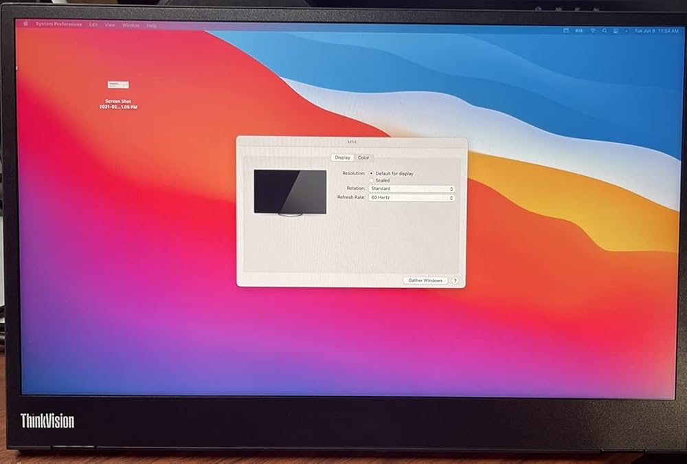 Lenovo ThinkVision M14 ポータブルモニタ保証2026年4月 Lenovo