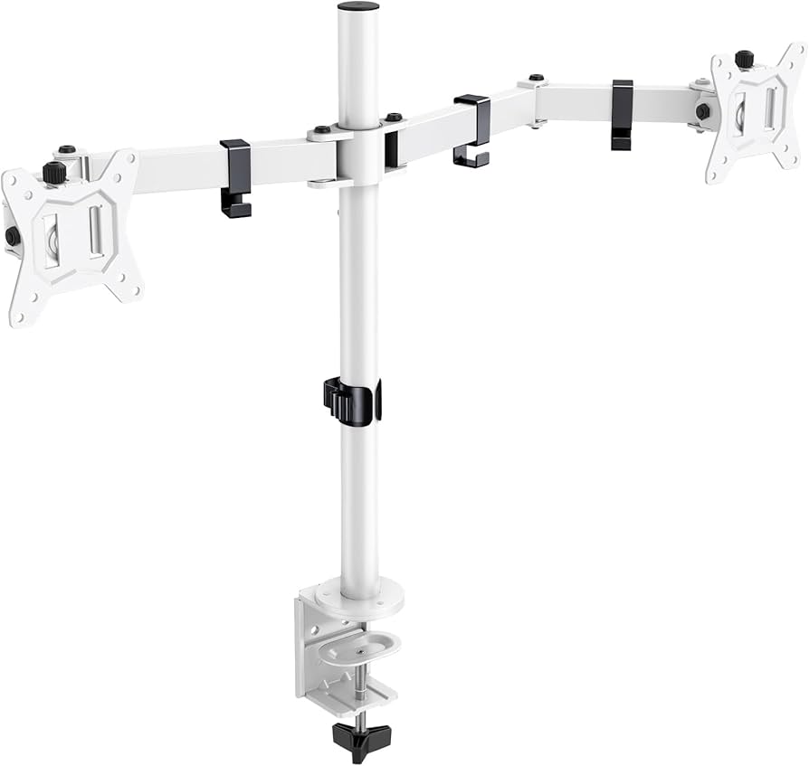 Amazon.co.jp: ErGear モニターアーム デュアル 2画面 ホワイト/白 13