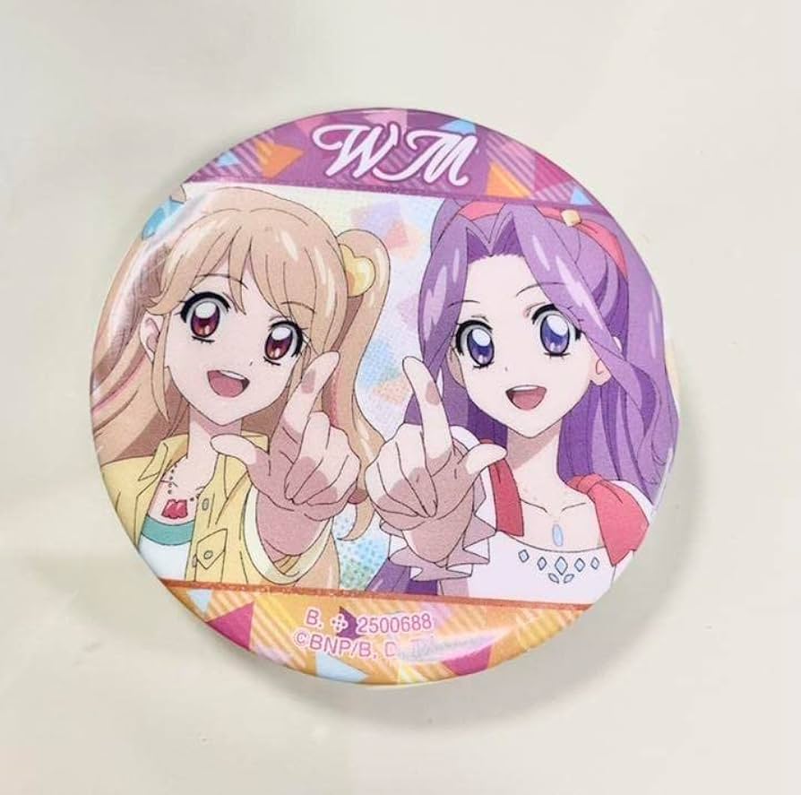 Amazon.co.jp: アイカツ WM 缶バッジ 神崎美月 夏樹みくる : おもちゃ