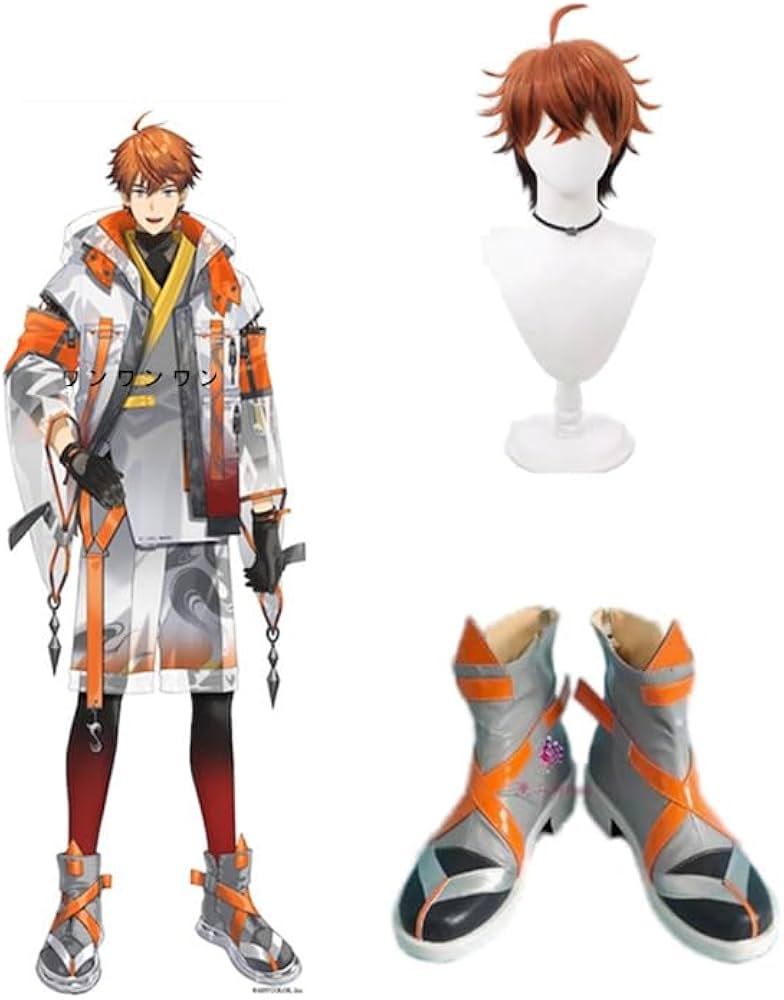 Amazon.co.jp: Vtuber 3SKM 北見遊征コスプレウィッグ +靴 : ホビー