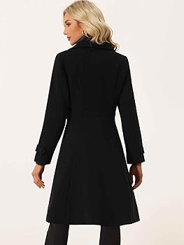 Amazon.com: Allegra K Women's Winter Coat Overcoat Lapel Collar