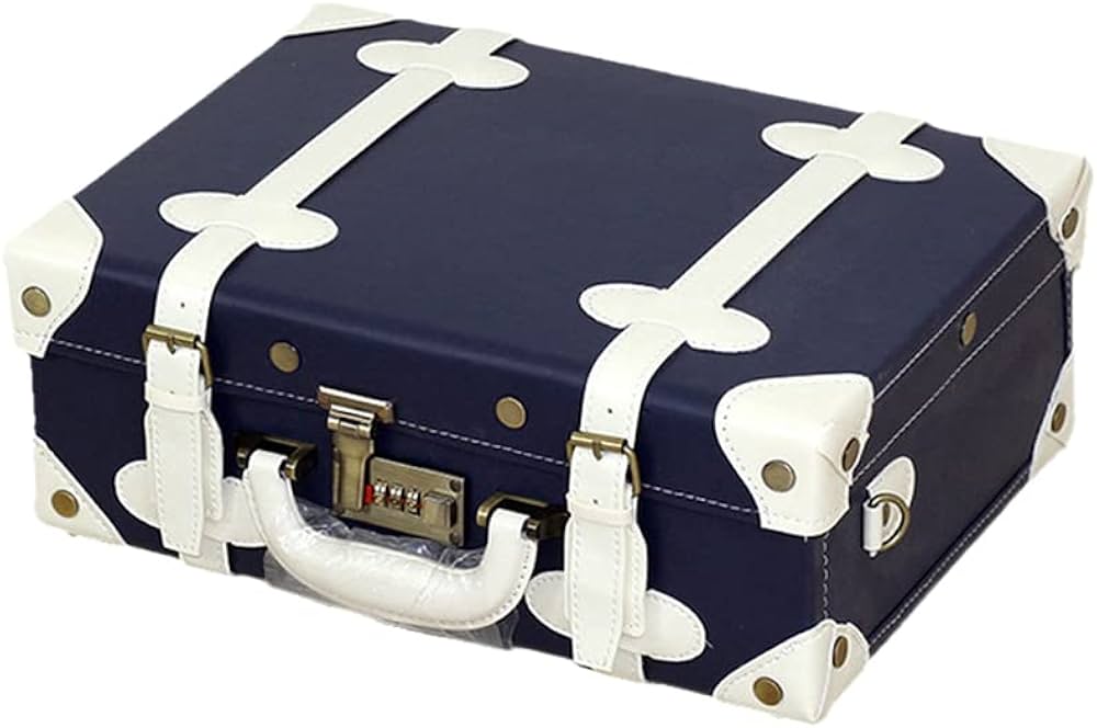 Amazon.co.jp: レザートランク ダイヤルロック式 トランクケース