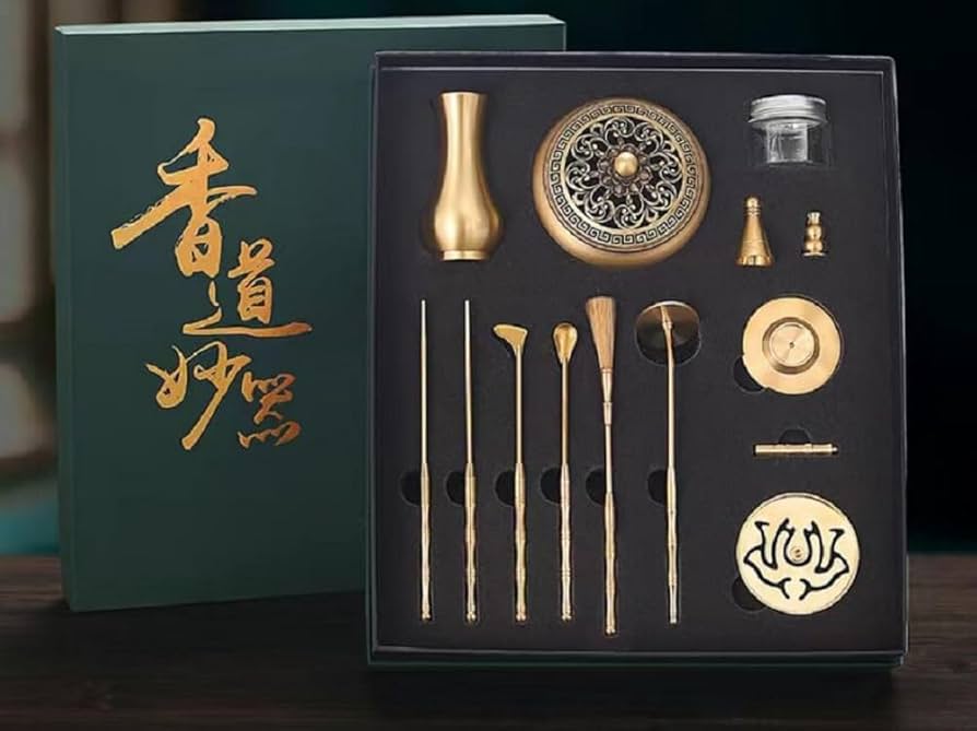 Amazon.com: Chinese Incense Burner Kit With Powder - Copper