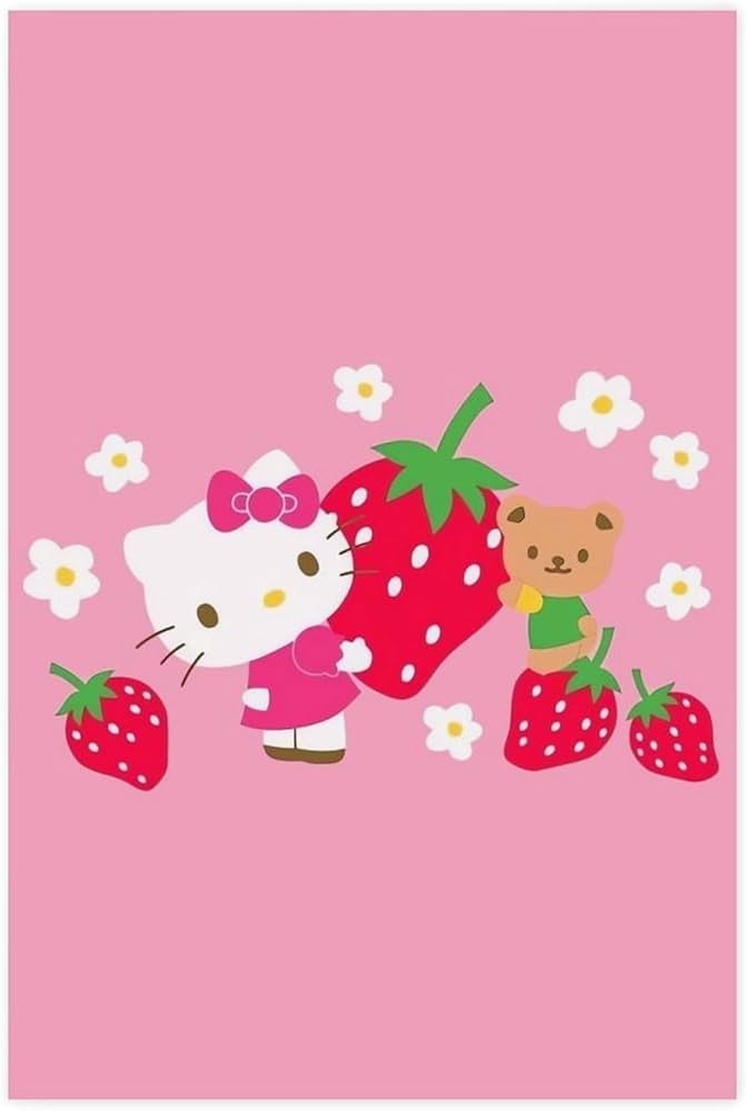 Amazon.co.jp: ハローキティ ポスター 絵画 インテリア 壁紙用 壁紙