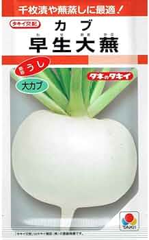 Amazon.co.jp: タキイ種苗 カブ 早生大蕪のタネ(わせおおかぶ) : DIY