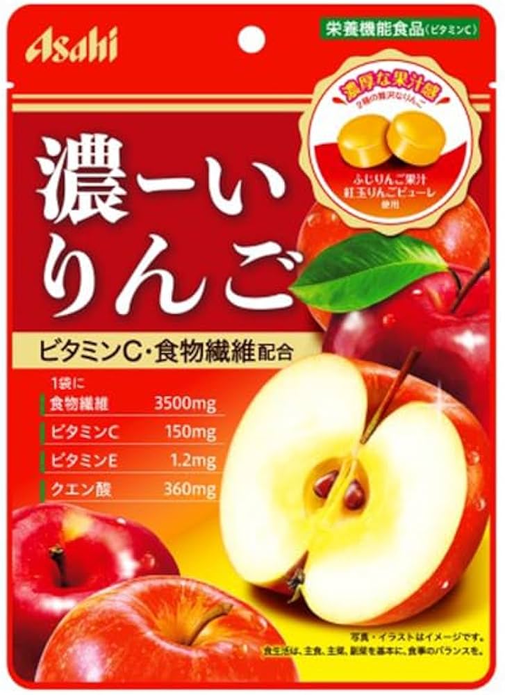 Amazon.co.jp: アサヒ 濃ーいりんご 80g : 食品・飲料・お酒