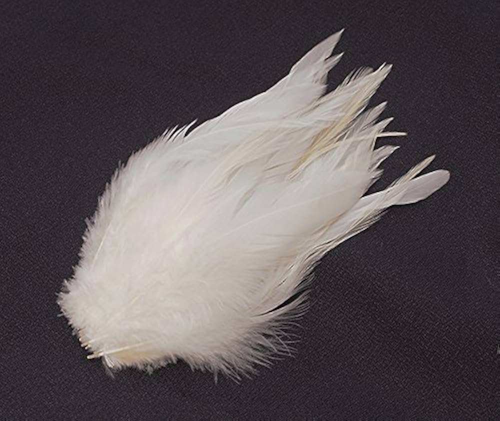 Amazon | スペイコック [027-Fe-01］ホワイト/フライマテリアル 羽根