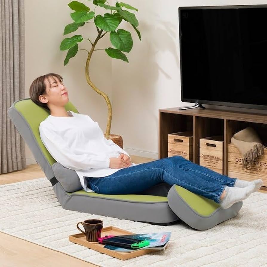 Amazon｜ニトリ(NITORI) ゲーミング座椅子2 イエローグリーン 幅49