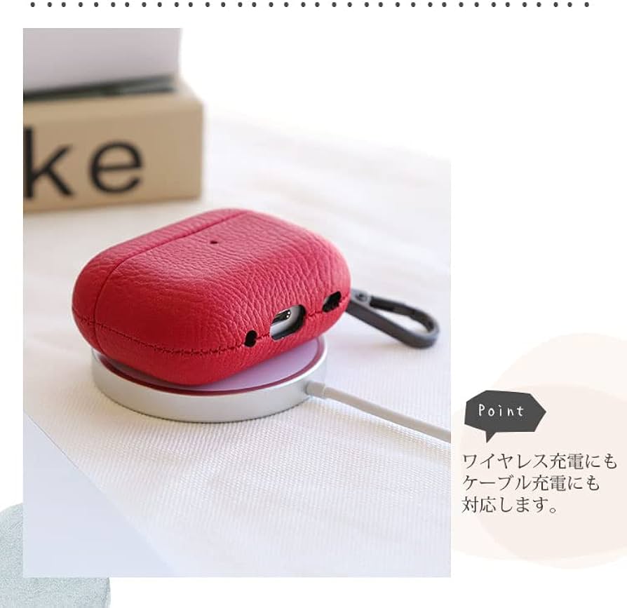 Amazon | ZENIX DESIGN TECH airpods pro 用 ケース カラビナ付き PU