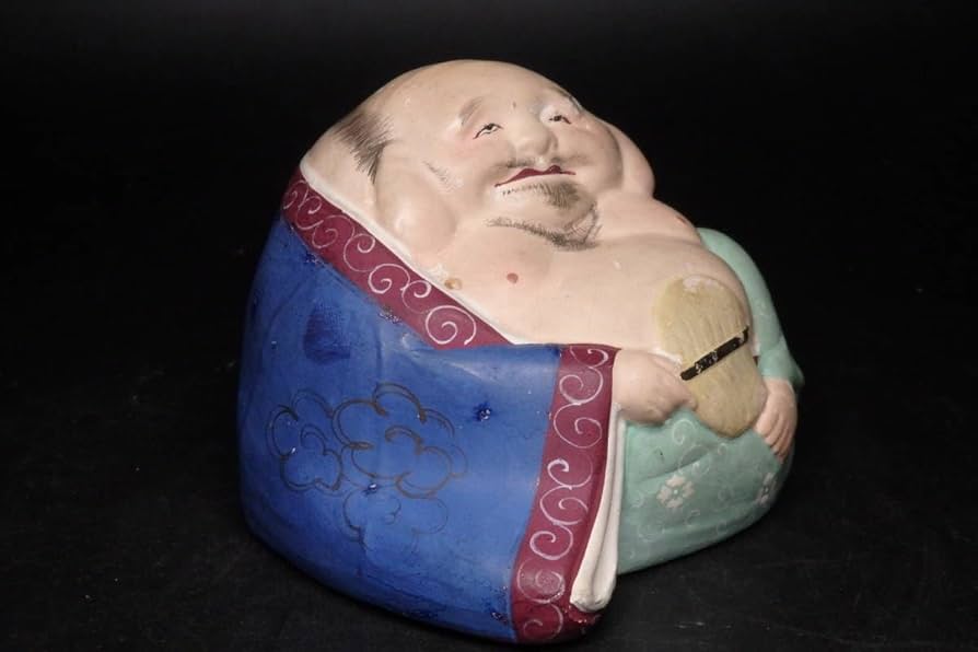 Amazon.co.jp: 友春画 枕絵 布袋 焼物 春画人形 艷絵 裏絵 浮世絵 隠し