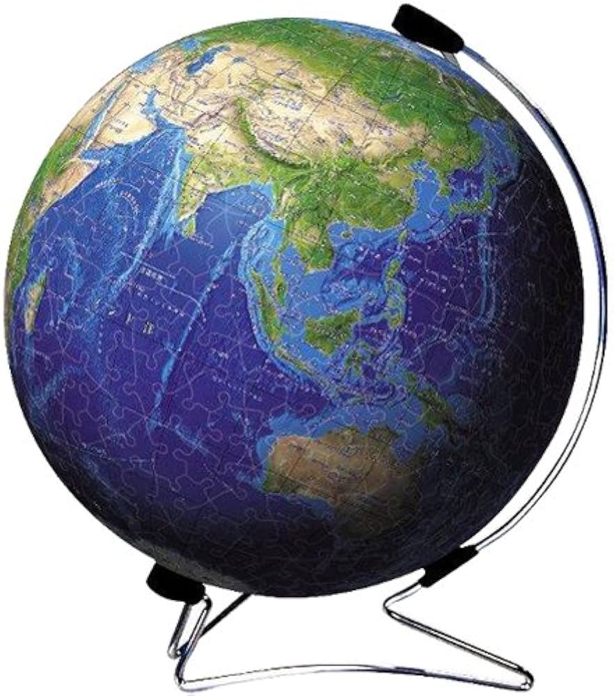 Amazon.co.jp: 540ピース 3Dキュウタイパズル ブルーアース -地球儀