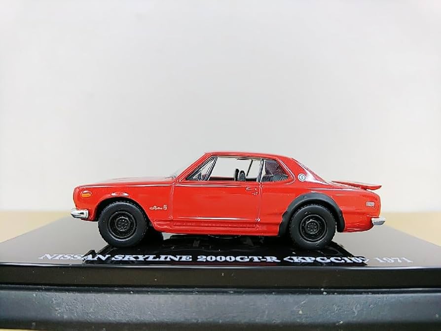 Amazon | □ 京商 1/64 NISSAN SKYLINE 2000GT-R [KPGC10］ 1971 赤