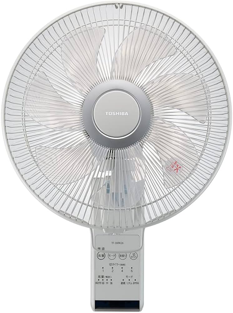 Amazon | 東芝 壁掛扇風機 TF-30RK26 (H) リモコン操作 7枚羽根 切