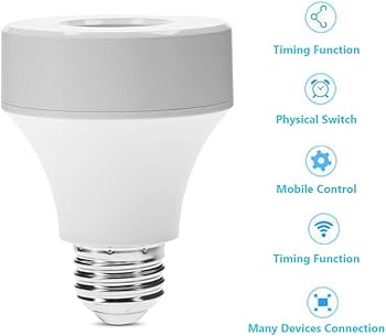 Amazon.co.jp: スマートソケット,スマート電球ホルダー, WiFiスマート