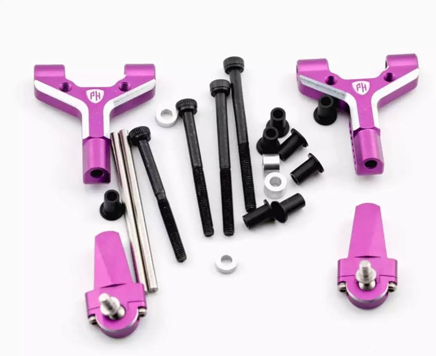 Amazon.com: Powerhobby Aluminum Adjustable Front Lower Arms Purple