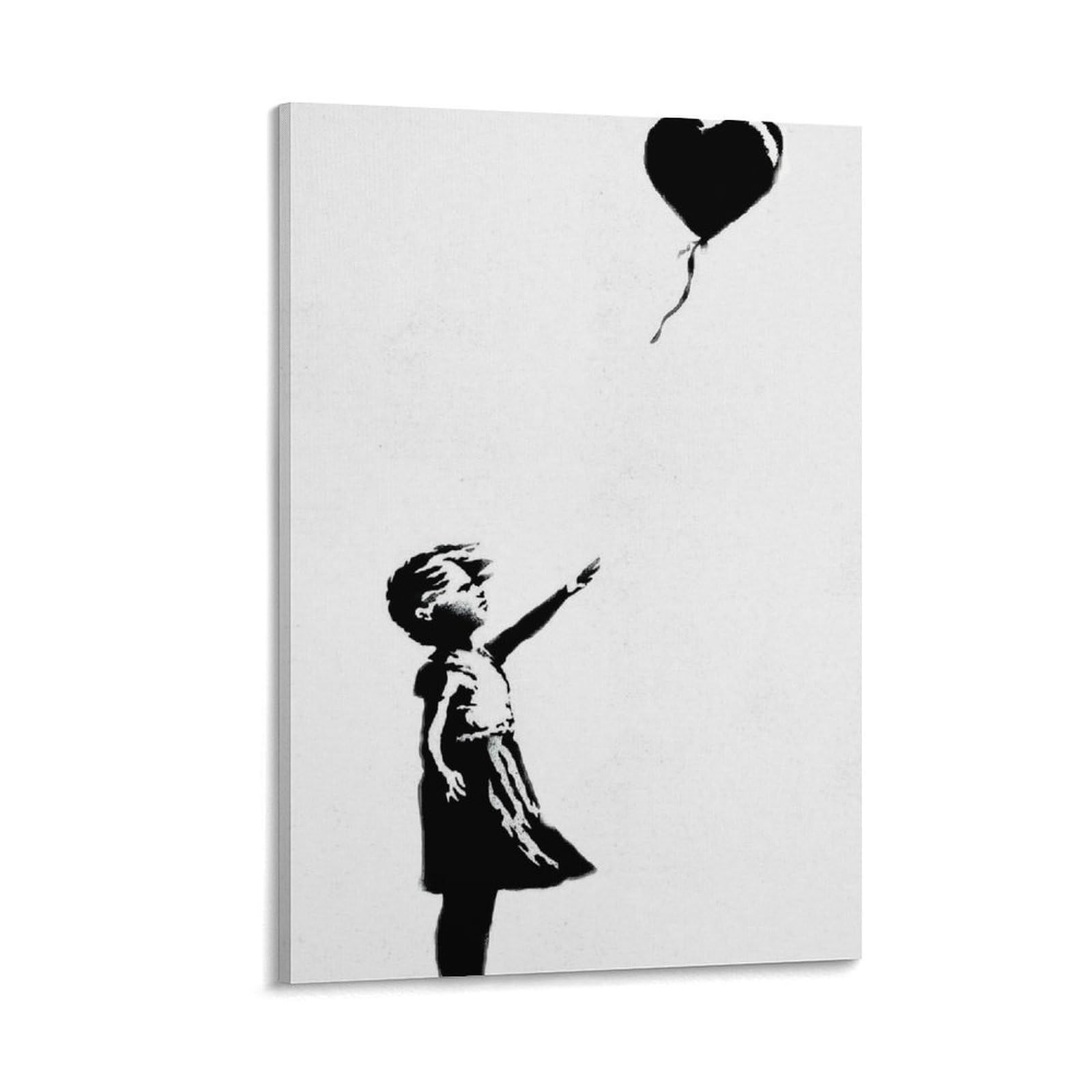 Amazon.co.jp: 風船を持つ少女 バンクシーのウォールアートポスター