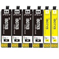 Amazon.co.jp: IB07KBブラック黒4本セット互換インクカートリッジ 目印