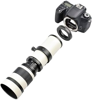 Amazon | 望遠鏡望遠レンズ、白420-800mm開口F/8.3-16フルマニュアル