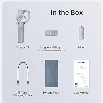 Amazon.co.jp: hohem XE Kit ジンバルスマホ用 3軸 折りたたみ式