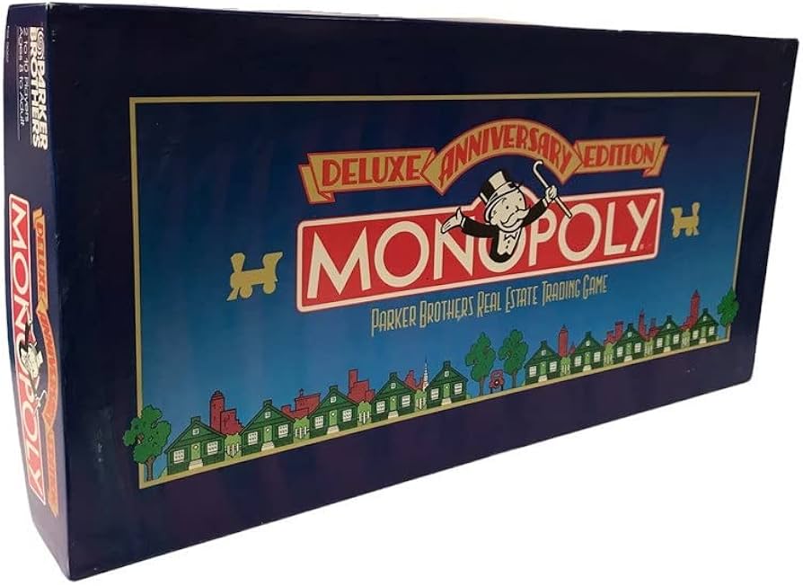Amazon.com: Parker Brothers Monopoly Deluxe Anniversary Edition
