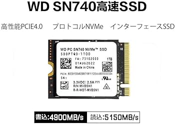 Amazon | WD SN740 1TB SSD M.2 2230 30mm PCIe Gen4 x4 NVMe 【 NAND