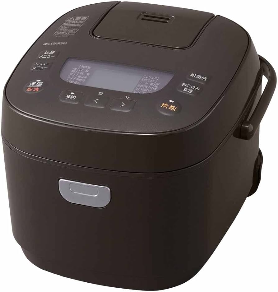 Amazon | ジャー炊飯器 5.5合 KRC-ME50-T ブラウン | アイリスオーヤマ