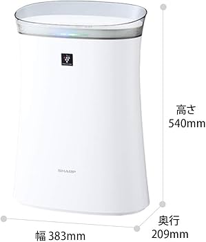 Amazon | シャープ 空気清浄機 FU-R50-W プラズマクラスター7000搭載