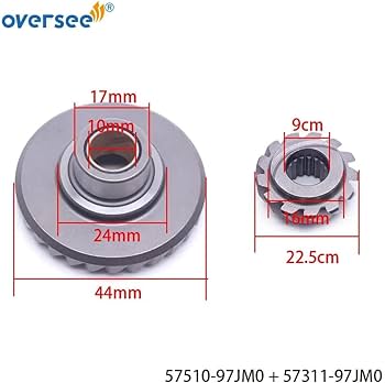 OVERSEE Gear Kit For Suzuki Outboard Motor 4T DF2.5 with Forward