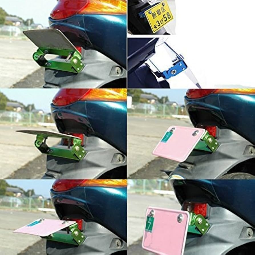 Amazon | ナンバーステー ナンバープレート ナンバーアップ 角度 調整